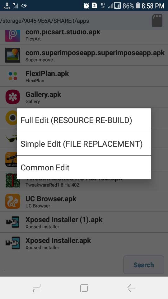 how to modify apk without pc
