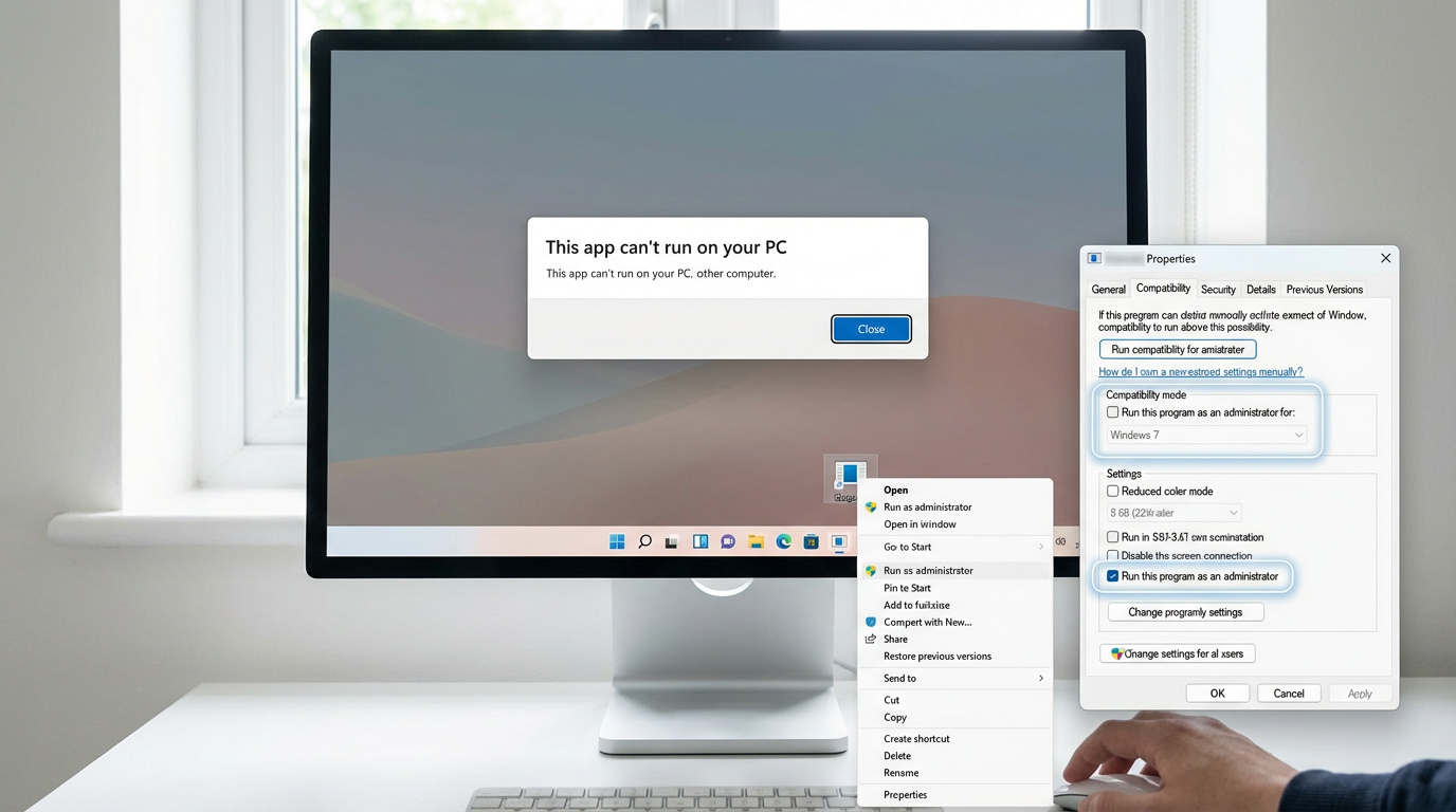 How to Fix ‘This App Can’t Run on Your PC’ on Windows Without Losing Your Mind